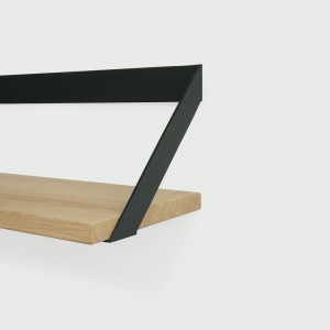 Ribbon 70: Roble aceitado/Metal negro