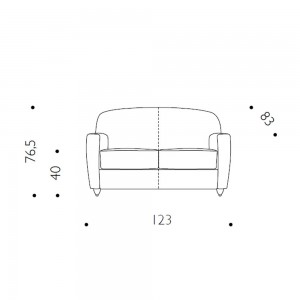Sofá Vigilius Driade. Elegantes muebles tapizados para el hogar. Sofás de dos plazas.