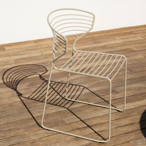 Silla Koki Wire Outdoor Desalto. Silla moderna ideal para jardines o terrazas.