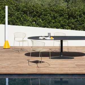 Silla Koki Wire Outdoor Desalto. Silla moderna ideal para jardines o terrazas.