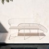 Sofá Koki Wire Outdoor Desalto. sofá doble de diseño original para terraza.