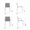 Silla original Sand Light Outdoor de Desalto. Silla ideal para jardines.