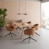 Sillón Binar60 giratorio fijo Inclass. Silla de diseño ideal para oficinas.