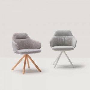 Sillón Binar60 giratorio madera Inclass. Sillones de diseño ideal para interiores.