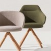 Sillón Binar60 giratorio madera Inclass. Sillones de diseño ideal para interiores.
