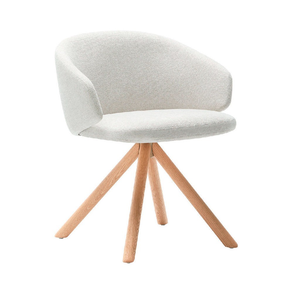 Sillón Binar60 giratorio madera Inclass. Sillones de diseño ideal para interiores.