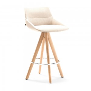 Taburete Dunas XS giratorio madera Inclass. Taburetes de diseño ideal para salón.