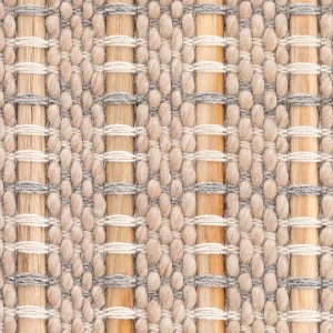 Alfombra GOZ GAN. Alfombra de lana y madera de teca con un diseño moderno de alta calidad.