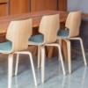 Silla Gràcia Wood textil Mobles 114. Diseño único para comedor o contract.
