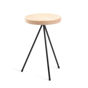 Taburete bajo Nuta Madera de Mobles 114. Modernos taburetes para contract.