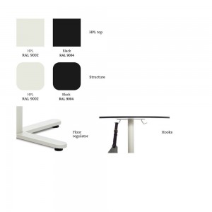 Mesa Oxi bistrot Mobles 114. Mesa original ideal para jardín o salones.
