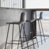 Taburete Varya acero 4 patas Inclass. Taburete de diseño elegante para el hogar.