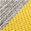 Cojín Mangas Plait Amarillo de GAN. Alfombras y cojines modernas de lana.