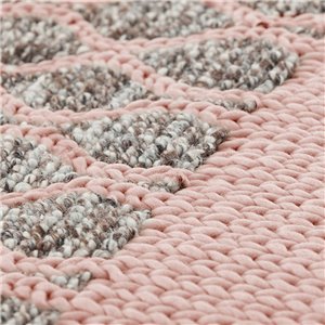 Cojín Mangas Rhombus Rosa de GAN. Colección de alfombras y cojines modernas.