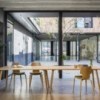 Silla Gràcia Wood textil Mobles 114. Diseño único para comedor o contract.
