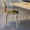 Silla Gràcia Wood textil Mobles 114. Diseño único para comedor o contract.