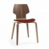 Silla Gràcia Wood textil Mobles 114. Diseño único para comedor o contract.