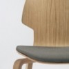 Silla Gràcia Wood textil Mobles 114. Diseño único para comedor o contract.