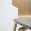 Silla Gràcia Wood textil Mobles 114. Diseño único para comedor o contract.