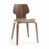 Silla Gràcia Wood textil Mobles 114. Diseño único para comedor o contract.