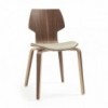 Silla Gràcia Wood textil Mobles 114. Diseño único para comedor o contract.