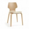 Silla Gràcia Wood textil Mobles 114. Diseño único para comedor o contract.