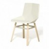 Silla de madera Green Colors wood de Mobles 114. Sillas modernas de comedor.