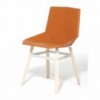 Silla de madera Green Colors wood de Mobles 114. Sillas modernas de comedor.