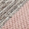 Puf Mangas Square Plait Rosa de GAN. Puf de diseño moderno para salón.