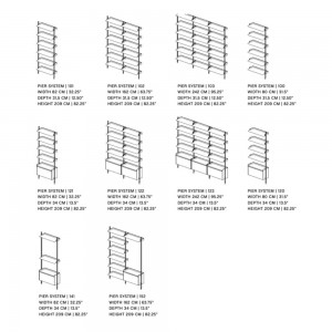 Estantería Pier System Hay. Complementos originales perfectos para interiores.