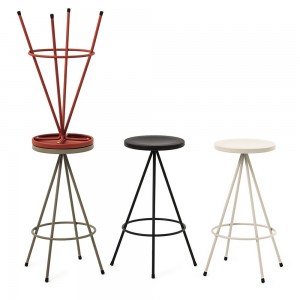 Taburete Nuta Colors Mobles 114. Taburetes de diseño moderno para terrazas.