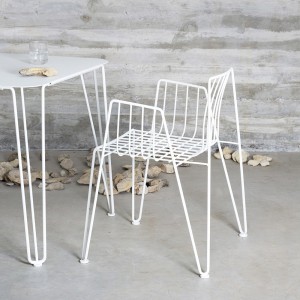 Silla apilable Rambla de Mobles 114. Silla moderna para salón o jardín.
