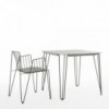 Silla apilable Rambla de Mobles 114. Silla moderna para salón o jardín.
