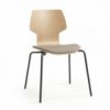 Silla Gràcia Metal textil Mobles 114. Moderna silla para espacios contract.