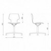 Silla Gràcia Giratoria Textil Mobles 114. Diseño único perfecta para oficinas.