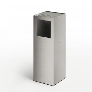 Papelera-Cenicero Riga inox Mobles 114. Complemetos para interior y exterior.