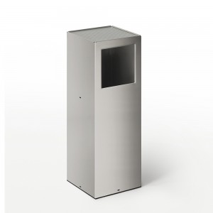 Papelera-Cenicero Riga inox Mobles 114. Complemetos para interior y exterior.