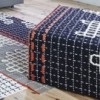 Puf Small D Black de GAN. Puf pequeño de sistema modular para el hogar.