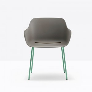 Sillón Babila XL Acero Putdoor de Pedrali. Sillones de exterior de diseño moderno.