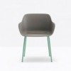 Sillón Babila XL Acero Putdoor de Pedrali. Sillones de exterior de diseño moderno.