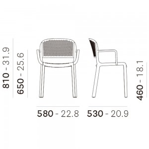Sillón Dome 266 de Pedrali. Sillones de diseño moderno. Sillones para terrazas.