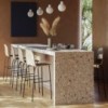 Taburete Terra metal Omelette ed. Taburete bar o cocina ideal para interiores.
