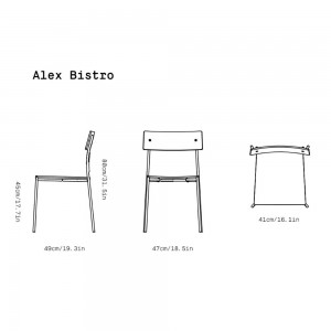 Silla Alex Bistro Omelette ed. Sillas originales modernas para el hogar.