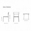 Silla Alex Bistro Omelette ed. Sillas originales modernas para el hogar.