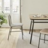 Silla Terra metal Tapizada Omelette ed. Silla comedor ideal para interiores.