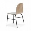 Silla Terra metal Tapizada Omelette ed. Silla comedor ideal para interiores.