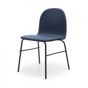 Silla Terra metal Tapizada Omelette ed. Silla comedor ideal para interiores.