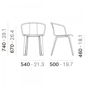 Sillón Jamaica 2915 de Pedrali. Sillones de madera de diseño moderno. Sillones para salones.
