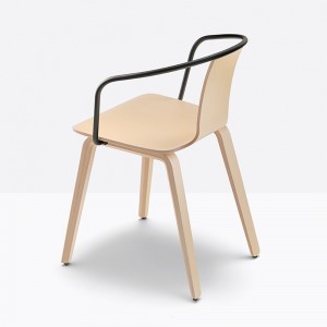 Sillón Jamaica 2915 de Pedrali. Sillones de madera de diseño moderno. Sillones para salones.