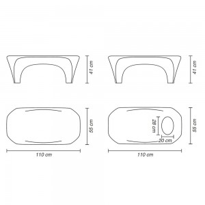 Mesa centro Lily Myyour. Mesa auxiliar original ideal para jardín o salones.